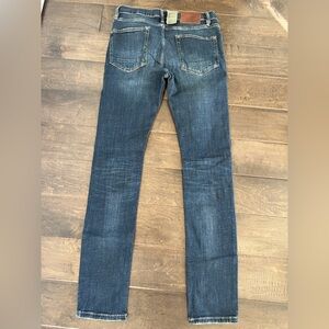 All Saints Men’s Dark Indigo Cigarette Jeans